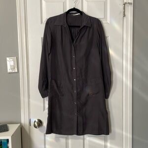 Uniqlo 100% Silk Slate Dress (M)